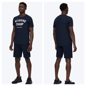 Reigning Champ Lightweight Navy Terry Sweatshort